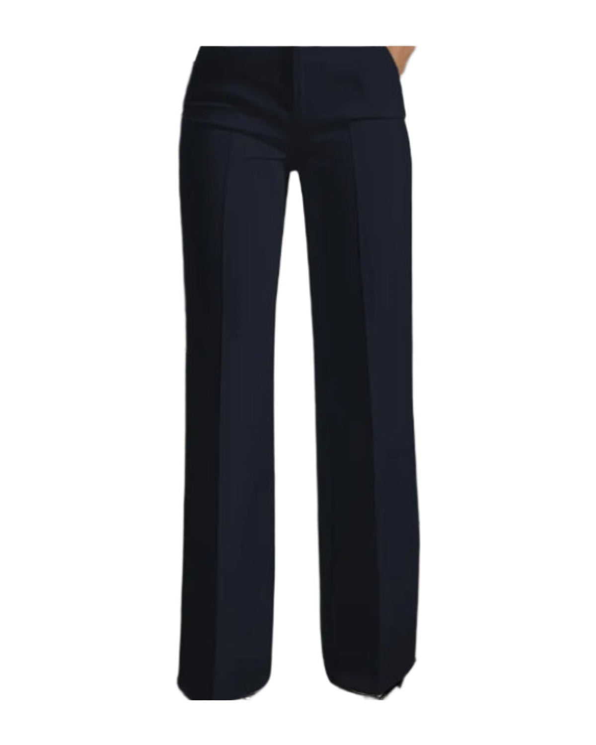 White Minimalist Pants Made Polyester photo 12
