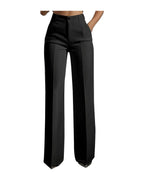 White Minimalist Pants Made Polyester photo 16