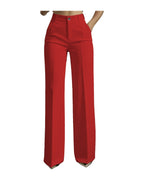 White Minimalist Pants Made Polyester photo 8