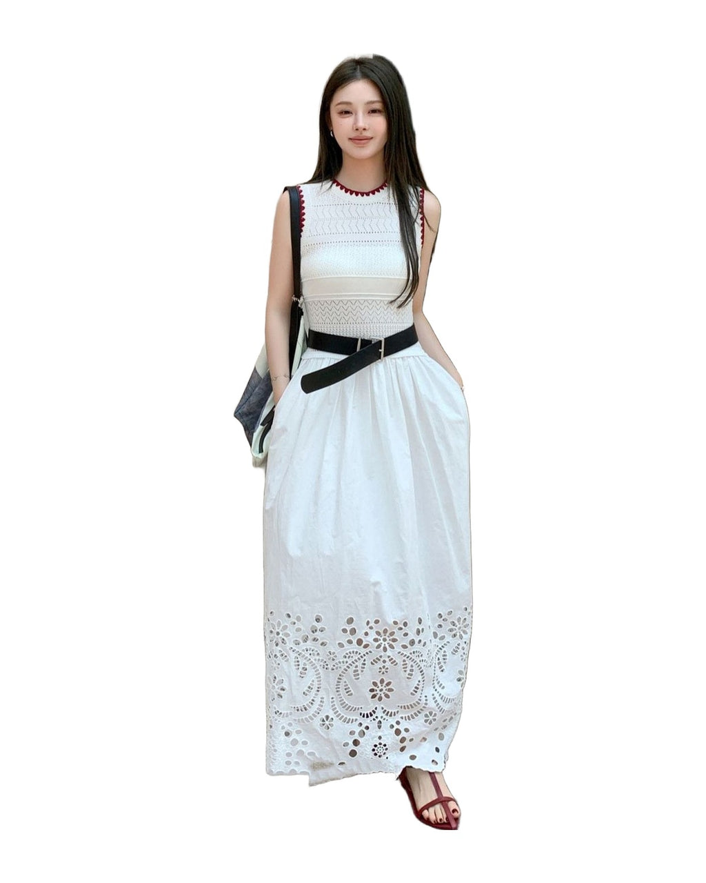 Knitted Ruffled Slim Dress photo 4