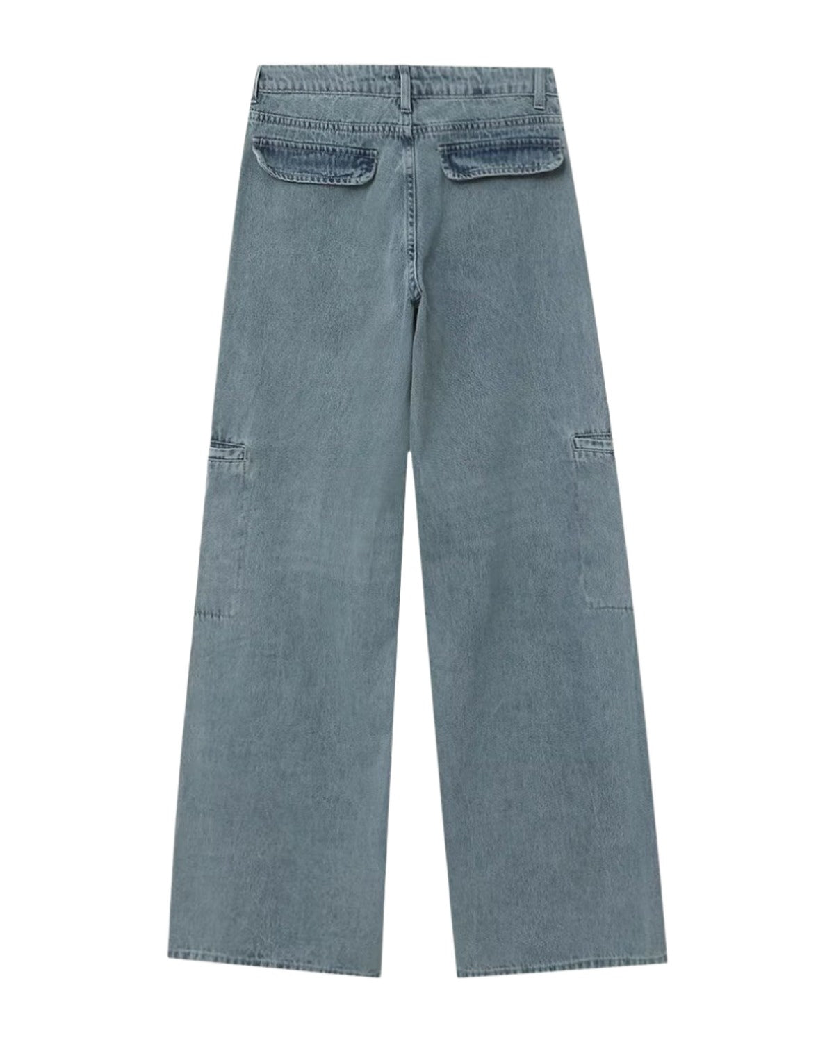 Summer Mid-waist Wide-leg Straight Jeans photo 3
