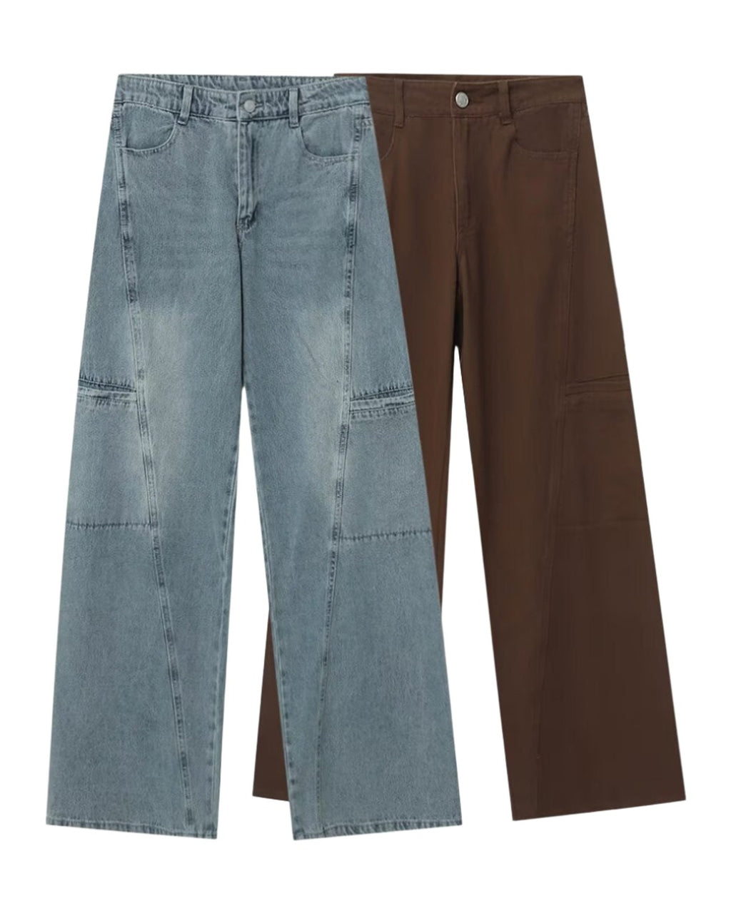 Summer Mid-waist Wide-leg Straight Jeans photo 4