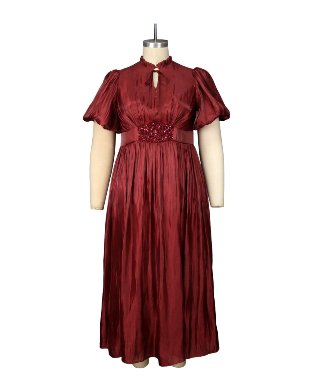 Versatile Non Elastic Lantern Bubble Sleeve Dress photo 5
