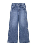 High Waist Baggy Straight Trousers Jeans photo 1