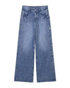 High Waist Baggy Straight Trousers Jeans photo 5