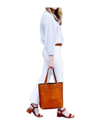 Leather Tote Medium Bag photo 7