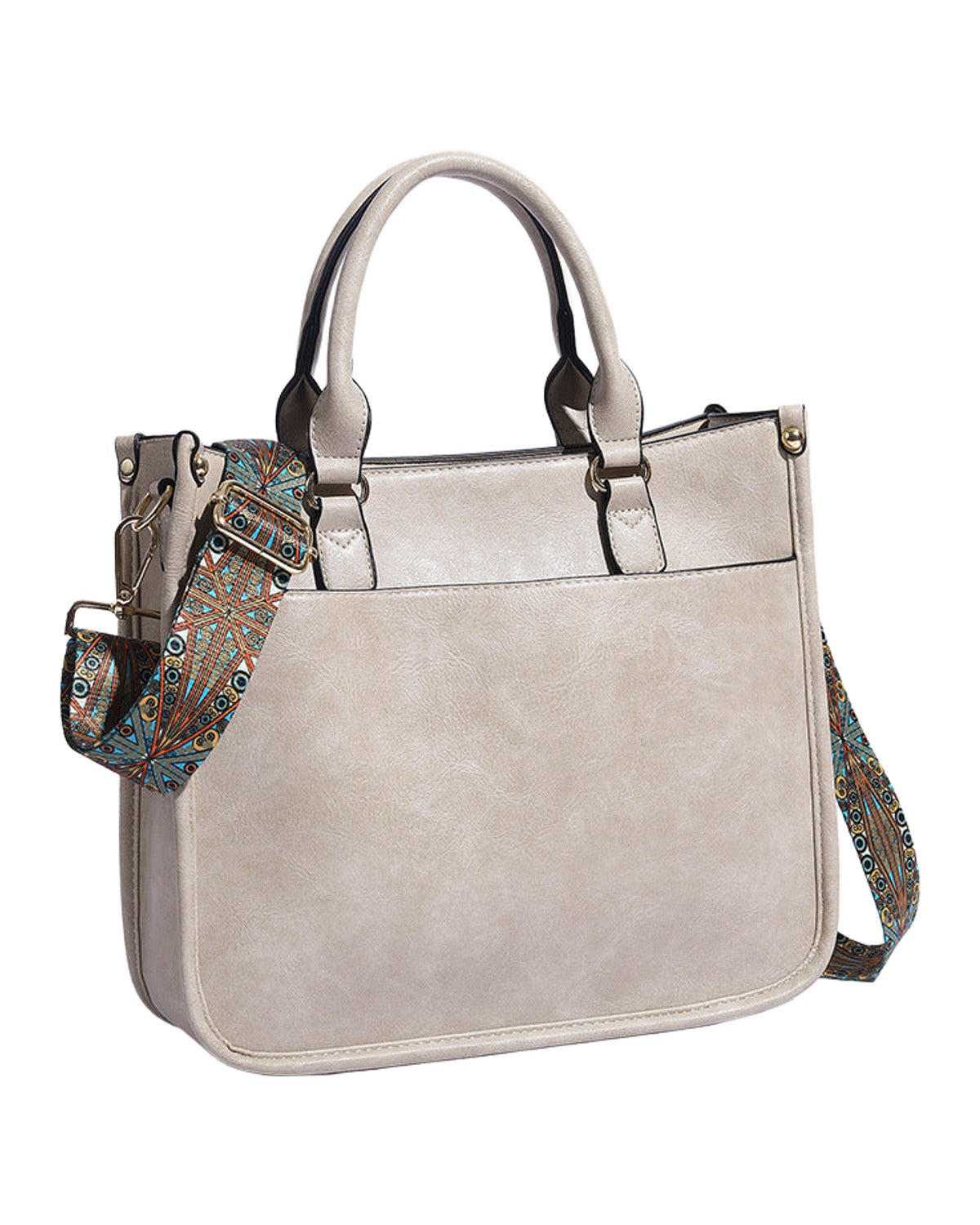 Soft Leather Large Capacity Crossbody Shoulder Tote Bag photo 4