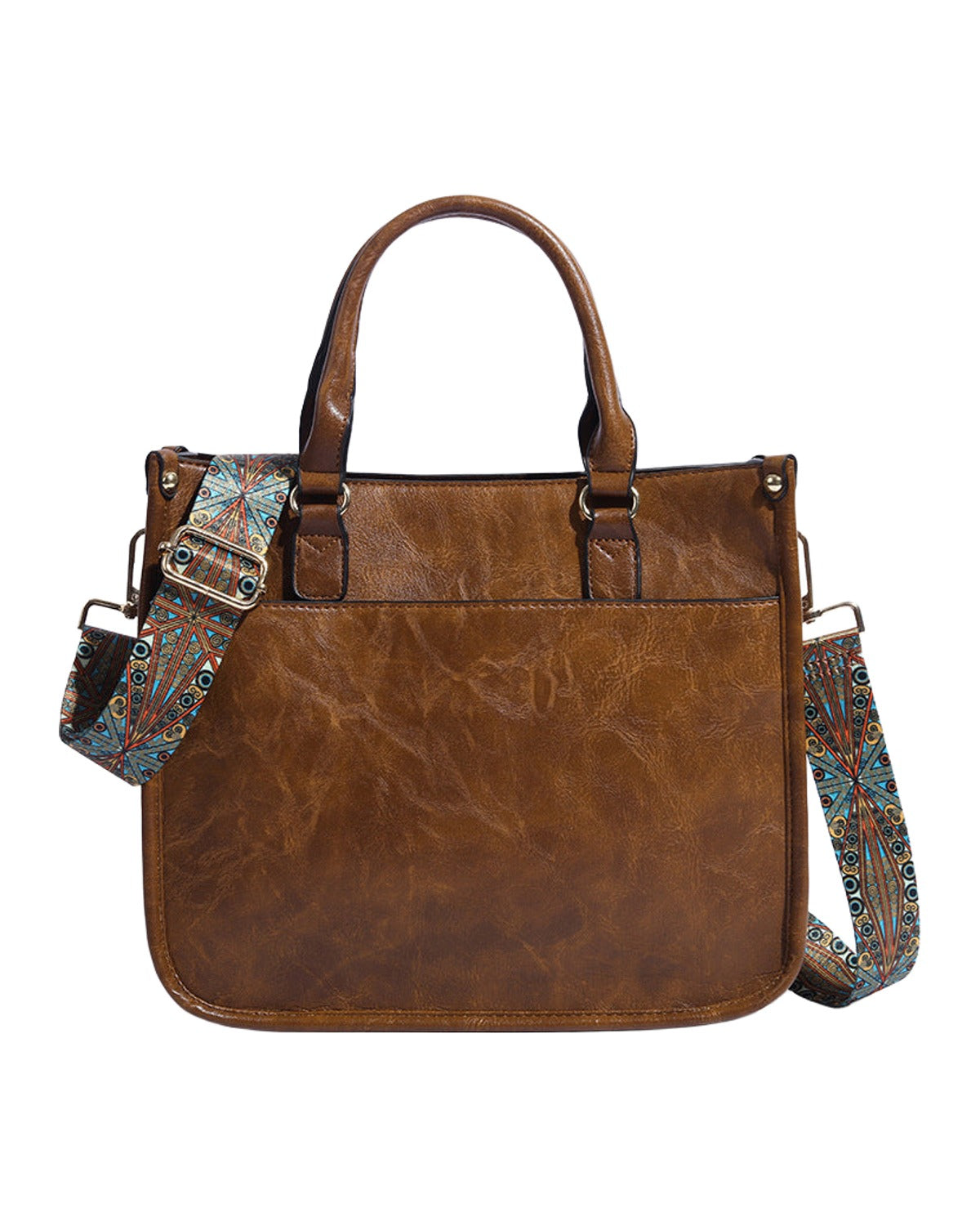 Soft Leather Large Capacity Crossbody Shoulder Tote Bag photo 5