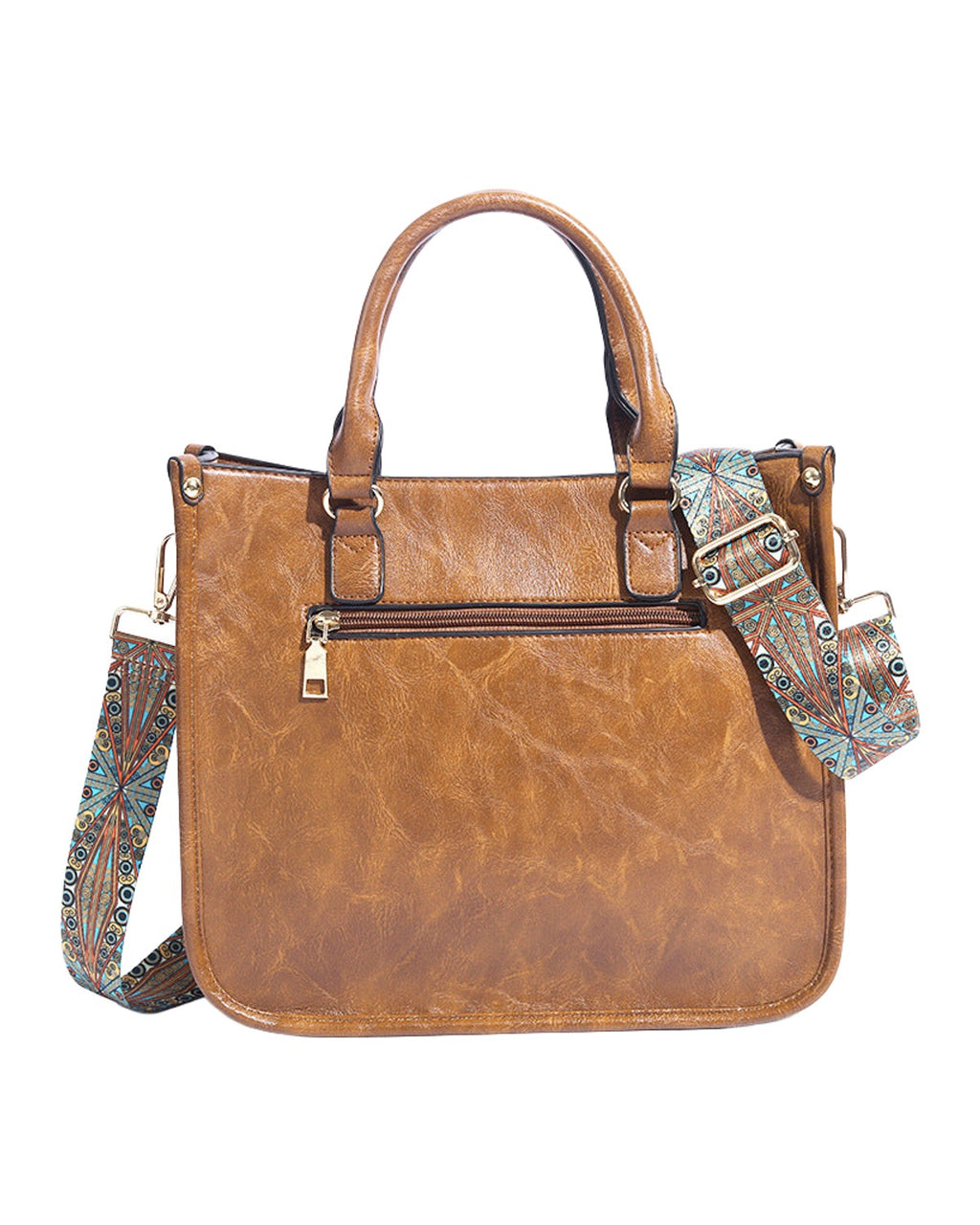 Soft Leather Large Capacity Crossbody Shoulder Tote Bag photo 6