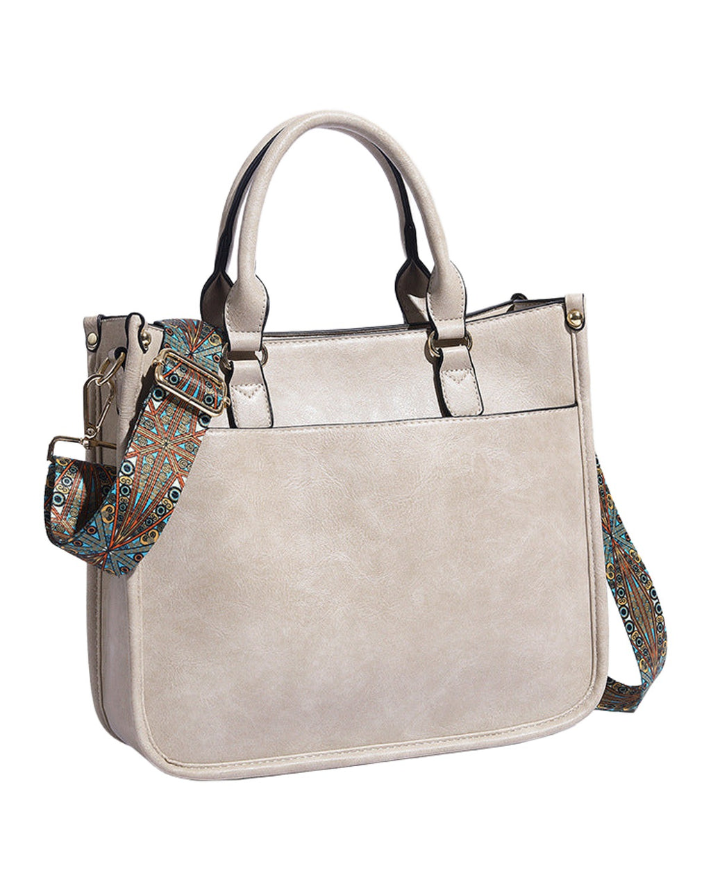Soft Leather Large Capacity Crossbody Shoulder Tote Bag photo 7