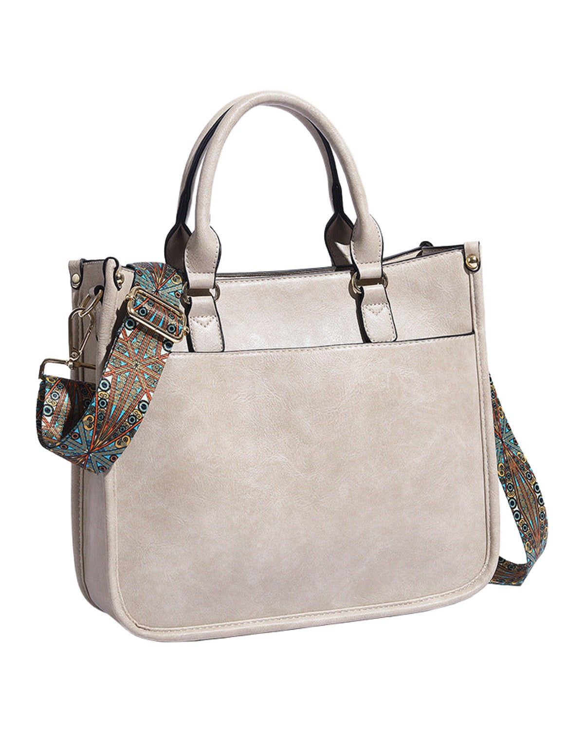 Soft Leather Large Capacity Crossbody Shoulder Tote Bag photo 7