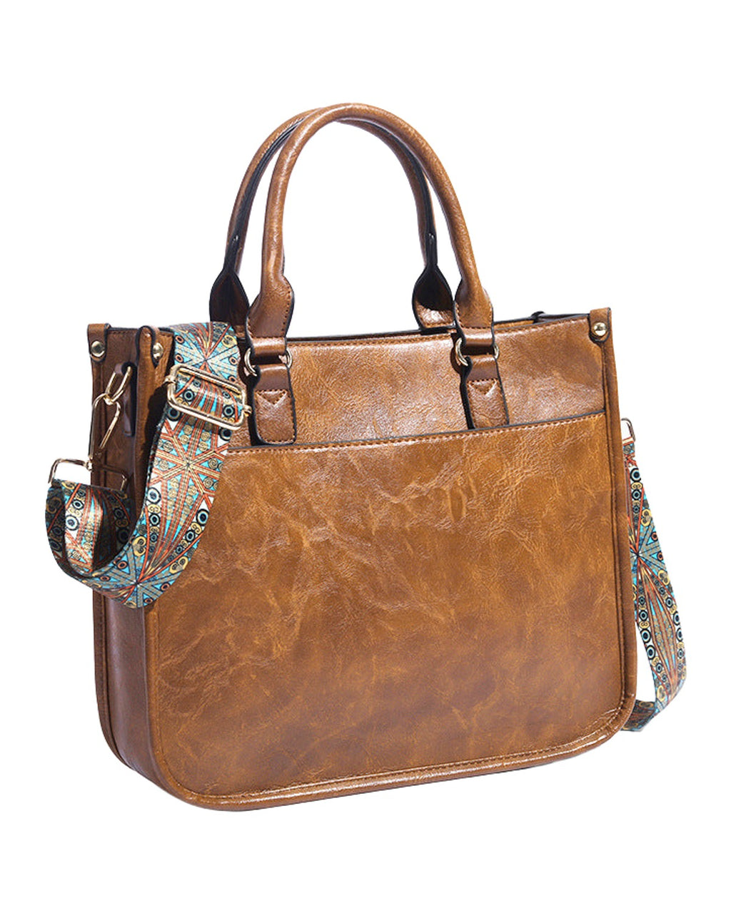 Soft Leather Large Capacity Crossbody Shoulder Tote Bag photo 8