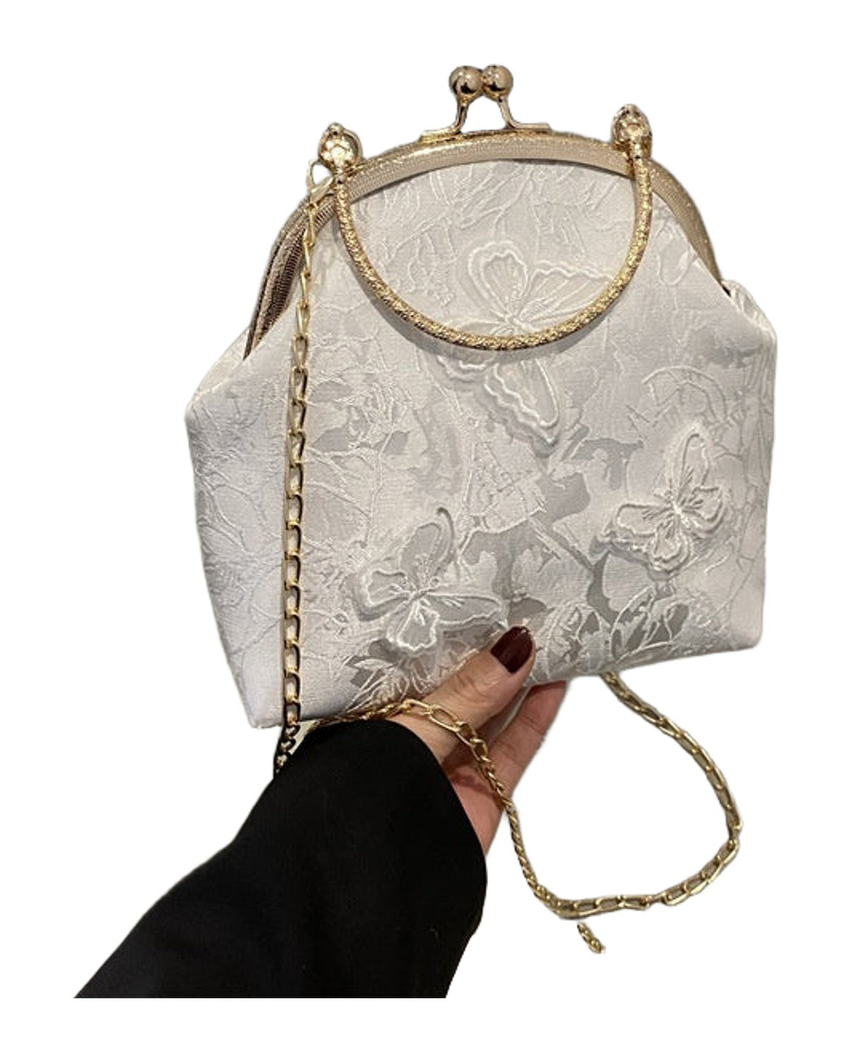 Fabric Embroidered Chain Retro Messenger Bag photo 3