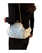 Fabric Embroidered Chain Retro Messenger Bag photo 4