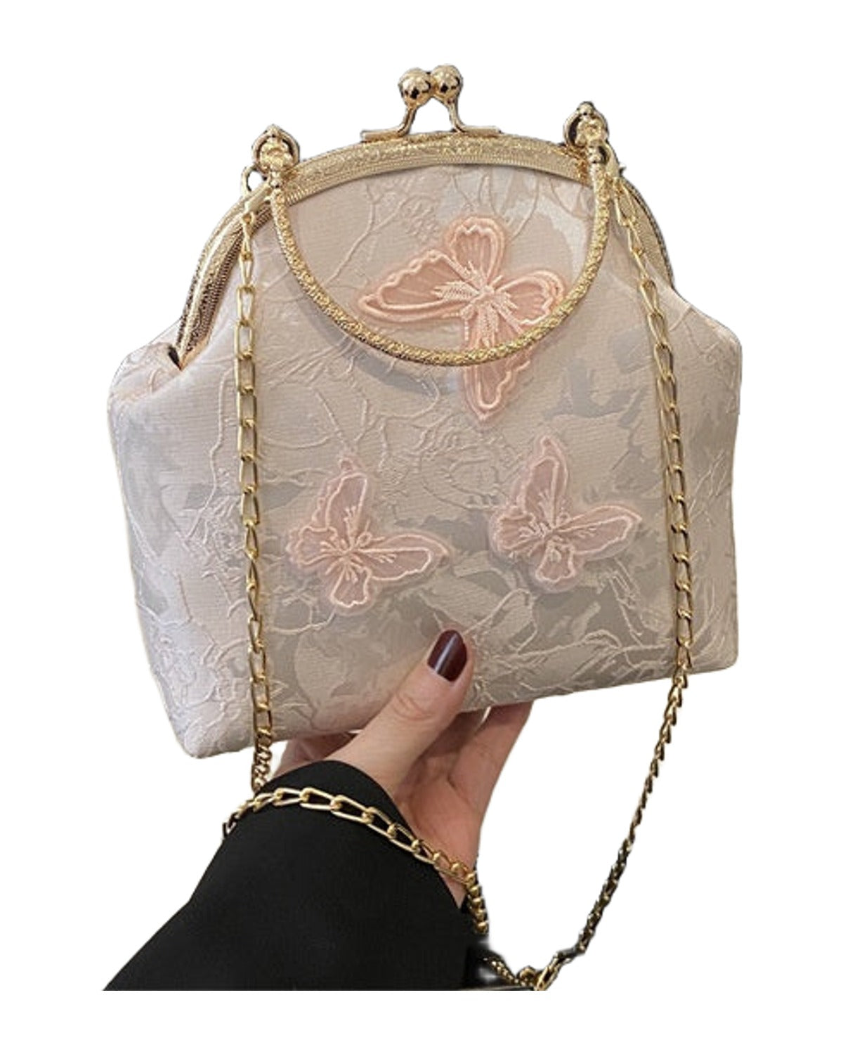Fabric Embroidered Chain Retro Messenger Bag photo 5