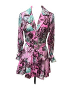 High Waist Tight Waist Tied Dress photo 4