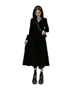 Solid Color Casual Hepburn French Minority Dress photo 6