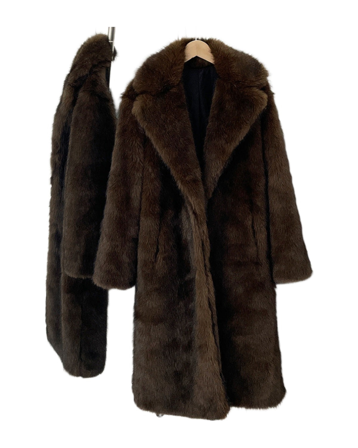 High-quality Artificial Fur Faux Fur Coat photo 3