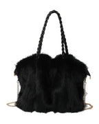 Plush High-end Pleated Faux Fox Fur Shoulder Bag photo 10