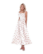 Low-collar Tie-waist High-waist Slit Printed Dress photo 2