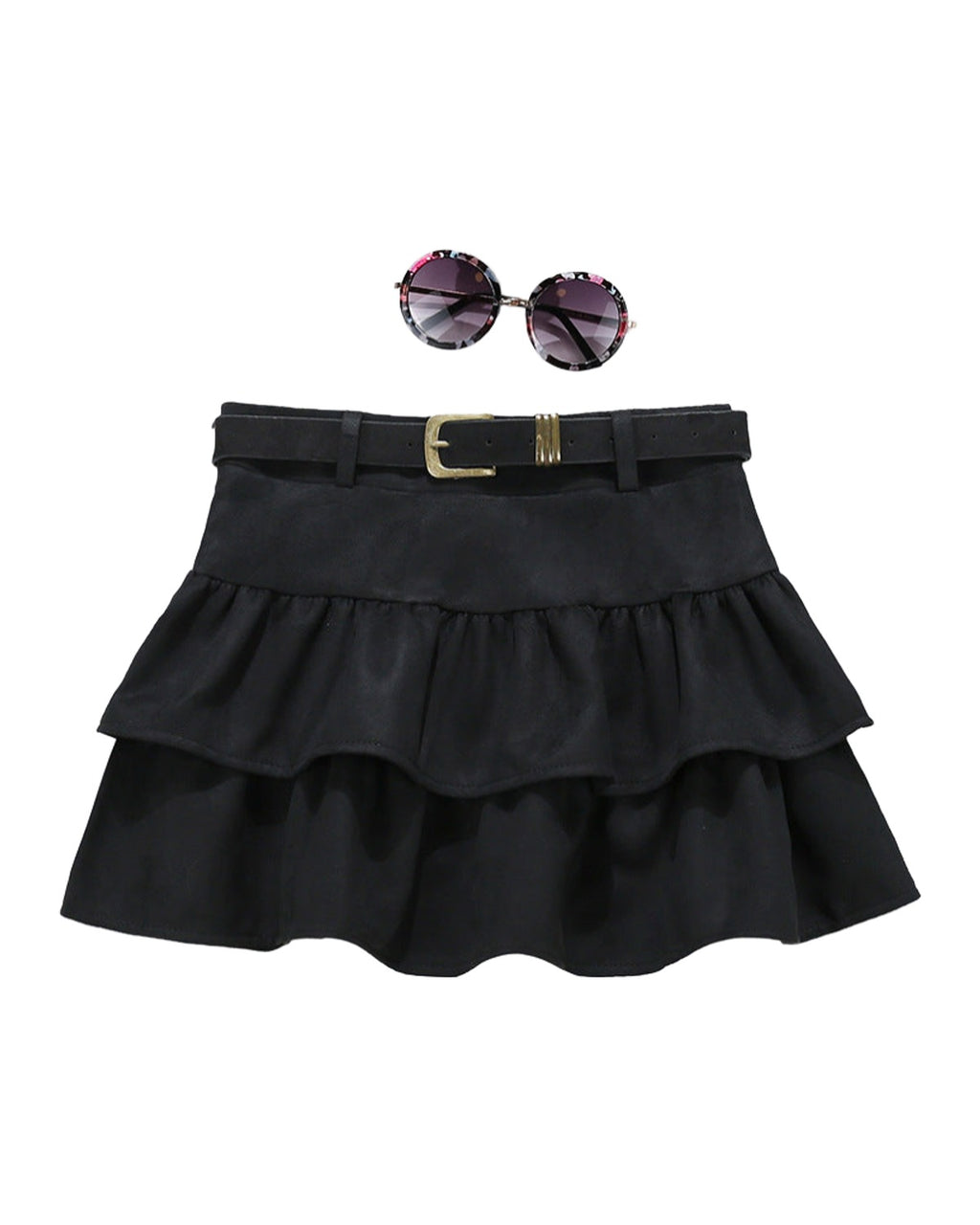 Brown Suede Cake Skirt photo 1