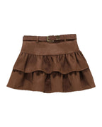 Brown Suede Cake Skirt photo 7