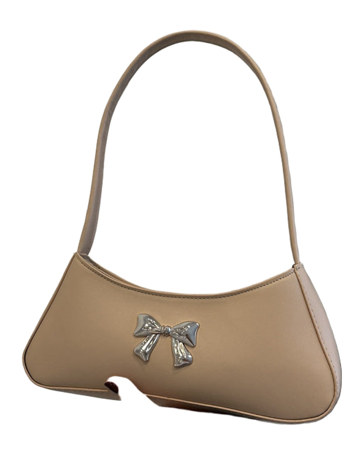 Texture Minimalist Underarm Elegant Bow Shoulder Bag photo 1