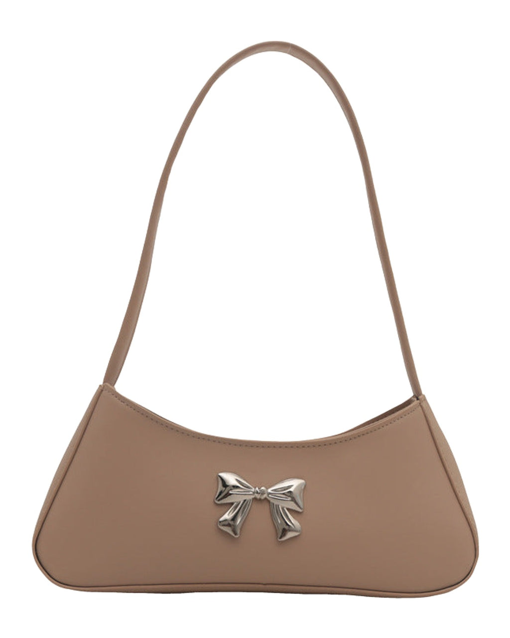 Texture Minimalist Underarm Elegant Bow Shoulder Bag photo 11