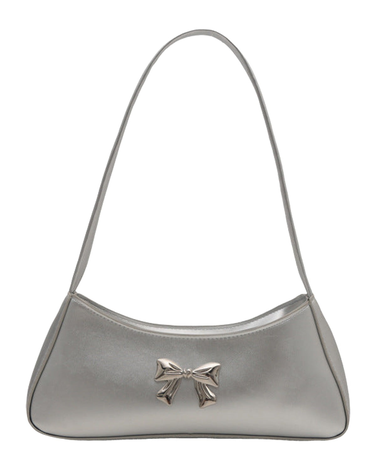 Texture Minimalist Underarm Elegant Bow Shoulder Bag photo 4