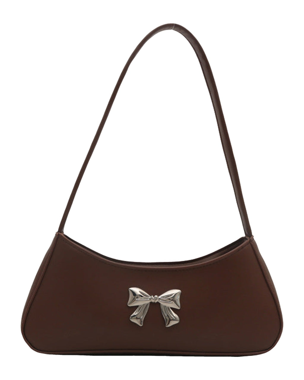 Texture Minimalist Underarm Elegant Bow Shoulder Bag photo 5