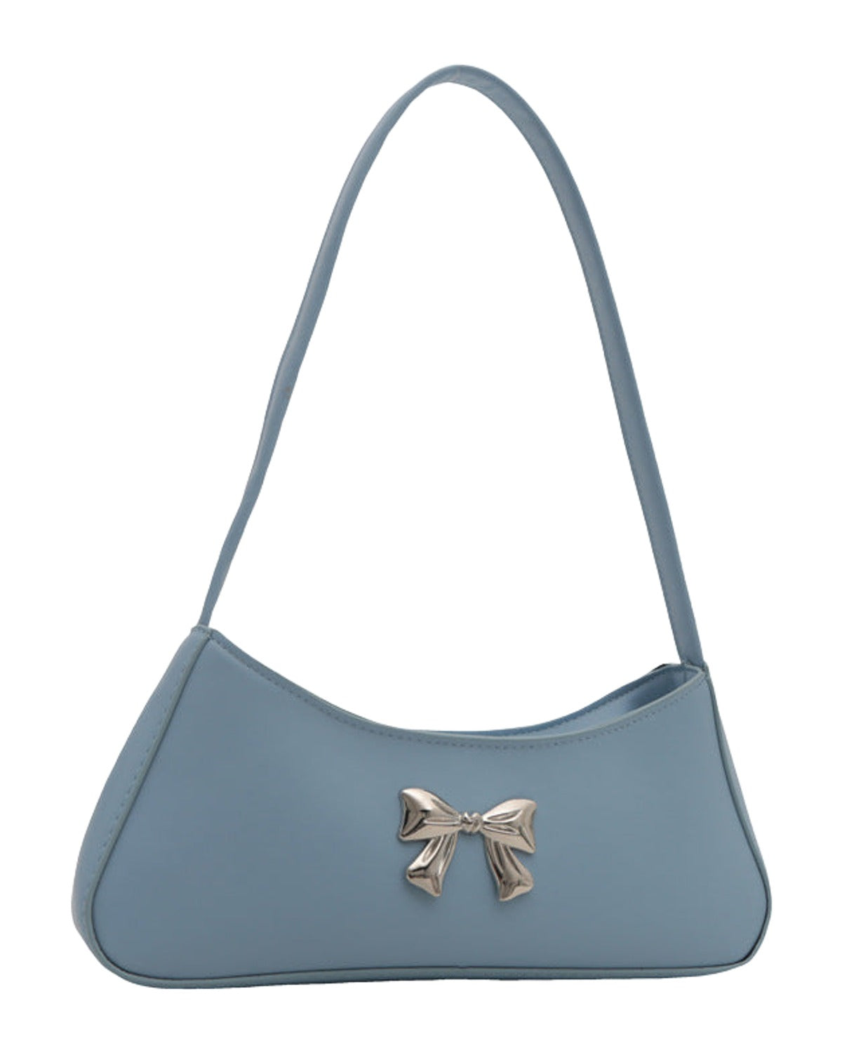 Texture Minimalist Underarm Elegant Bow Shoulder Bag photo 6