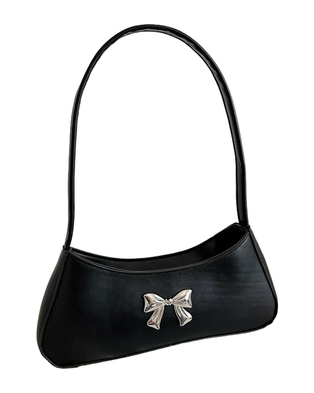 Texture Minimalist Underarm Elegant Bow Shoulder Bag photo 7
