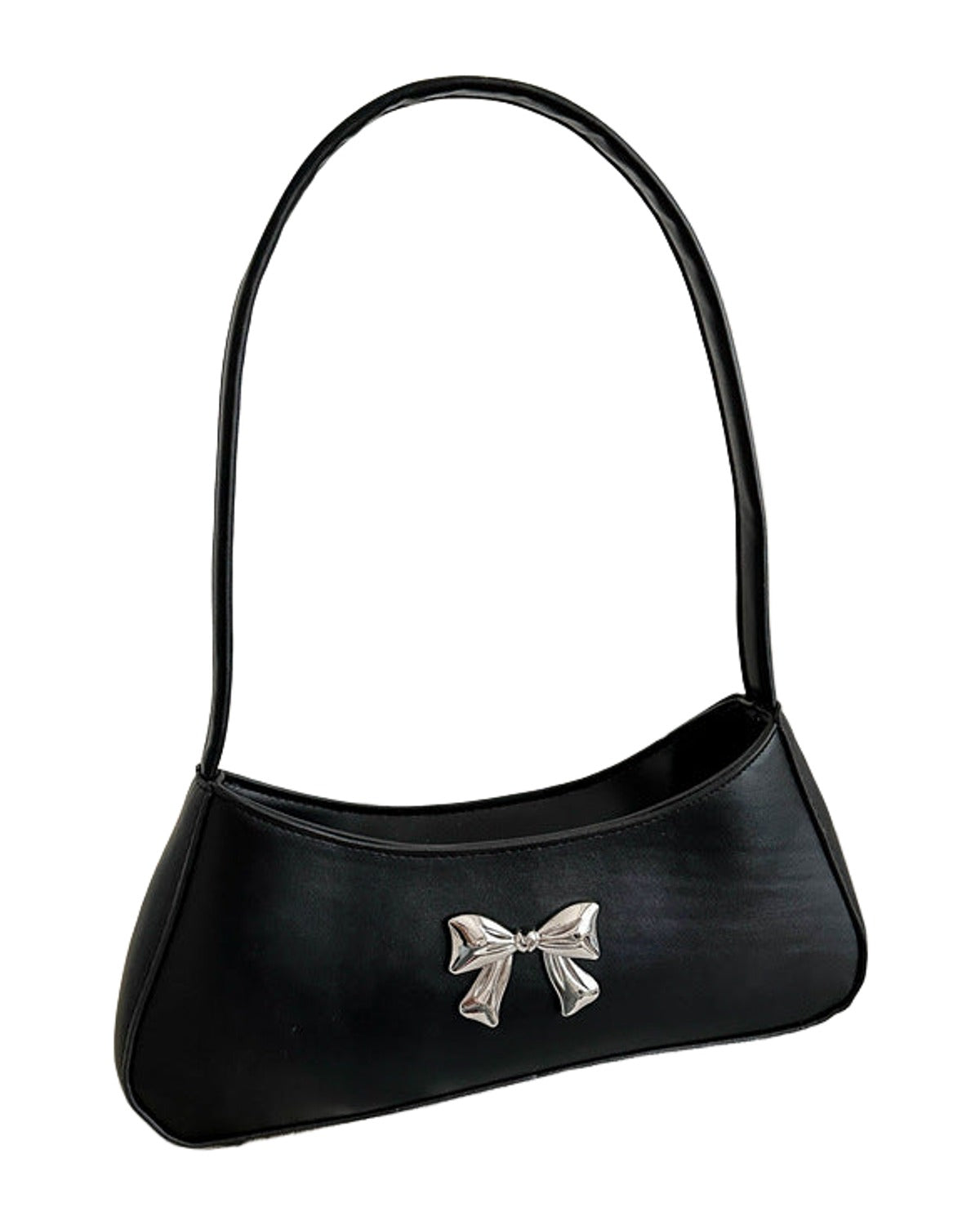 Texture Minimalist Underarm Elegant Bow Shoulder Bag photo 7