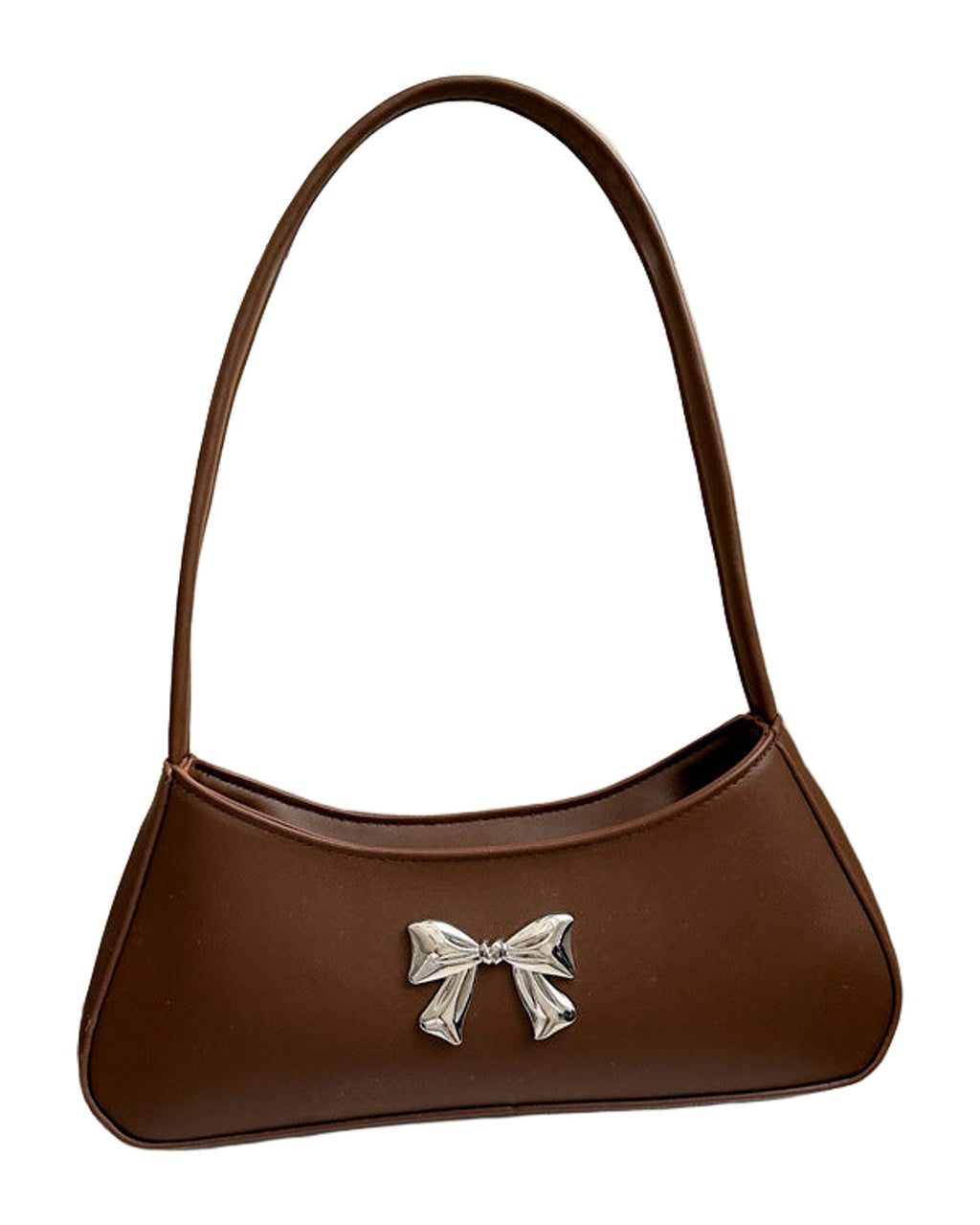 Texture Minimalist Underarm Elegant Bow Shoulder Bag photo 8