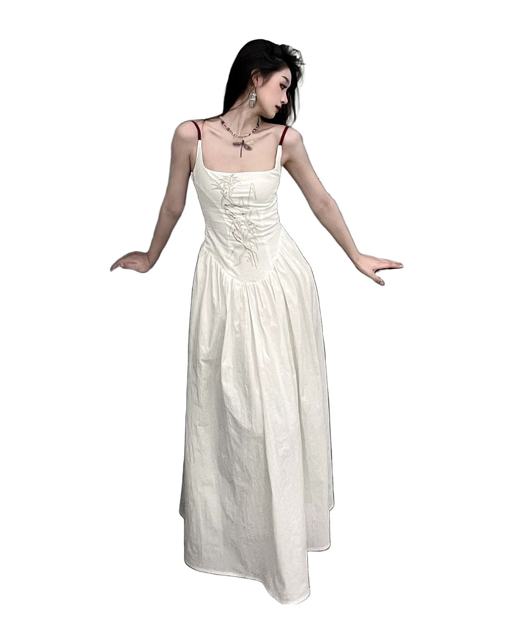Strap Dress Waist-cinching Figure-flattering photo 3