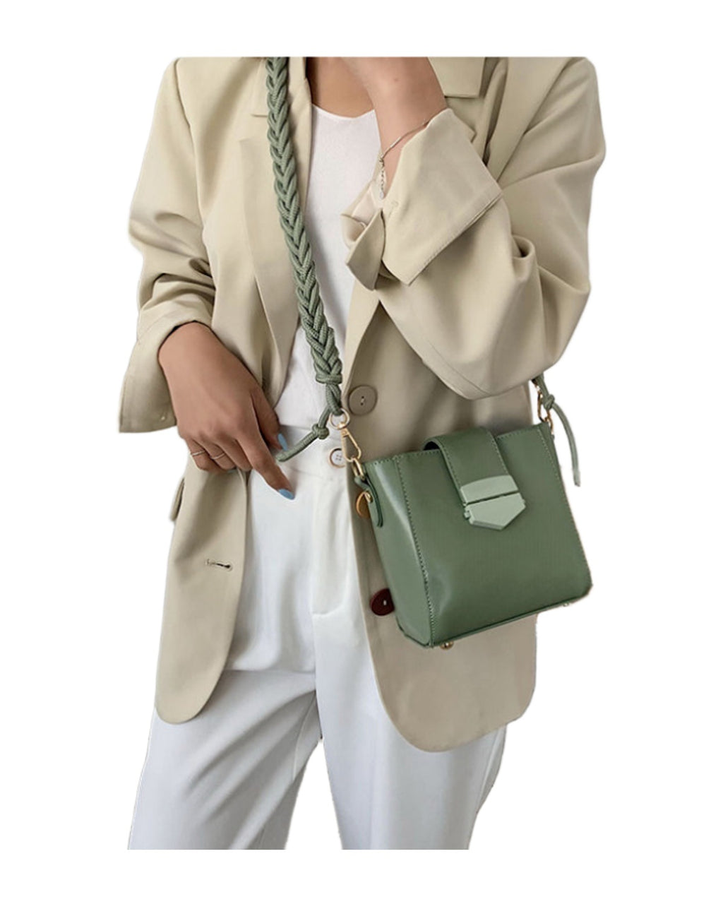 Bag Woven Shoulder Messenger photo 3