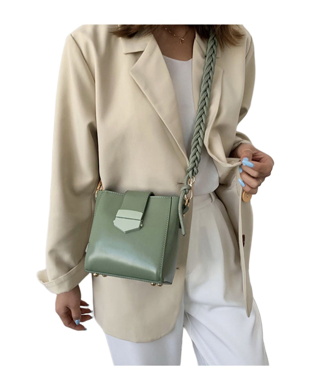 Bag Woven Shoulder Messenger photo 5
