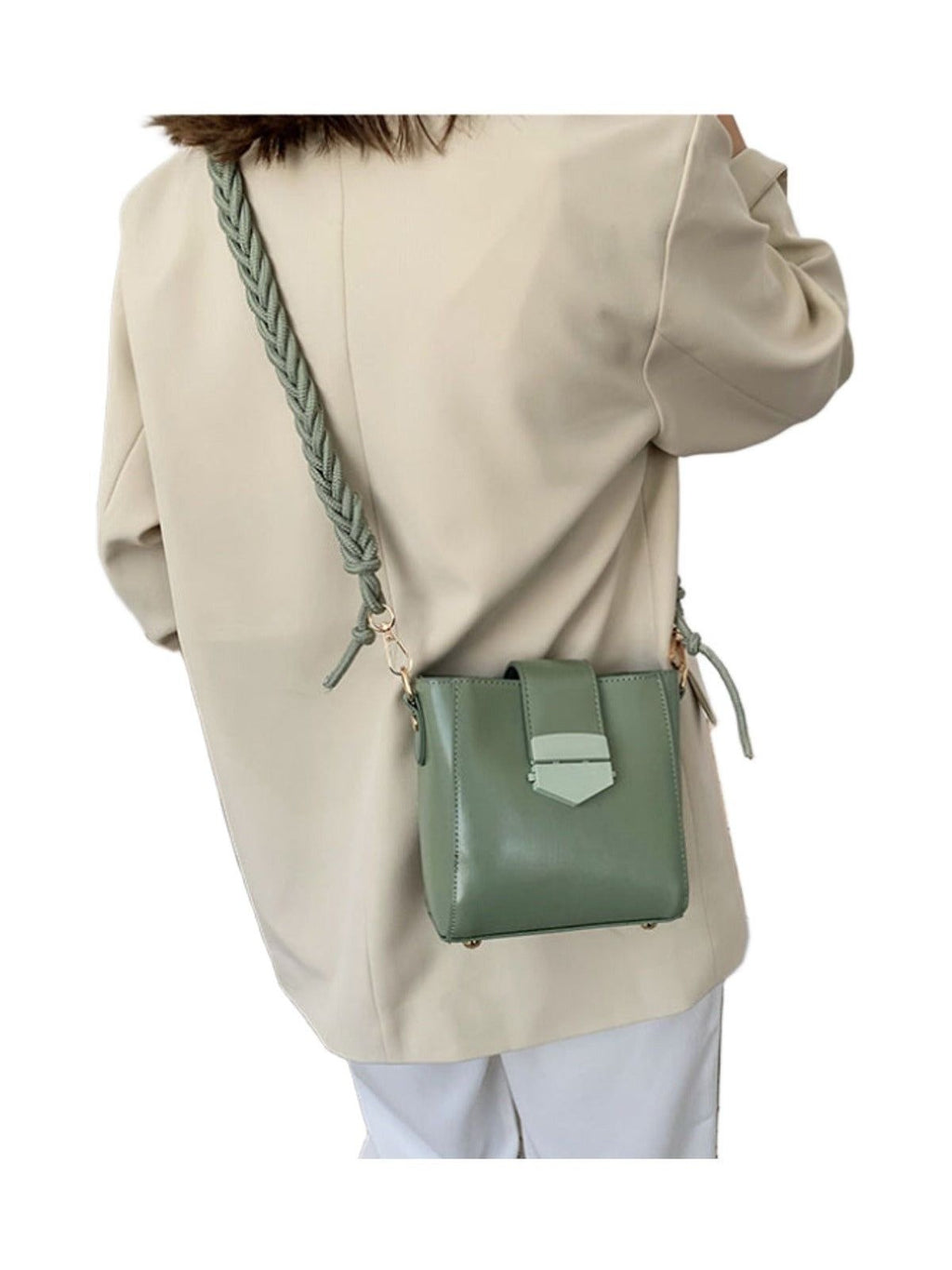 Bag Woven Shoulder Messenger