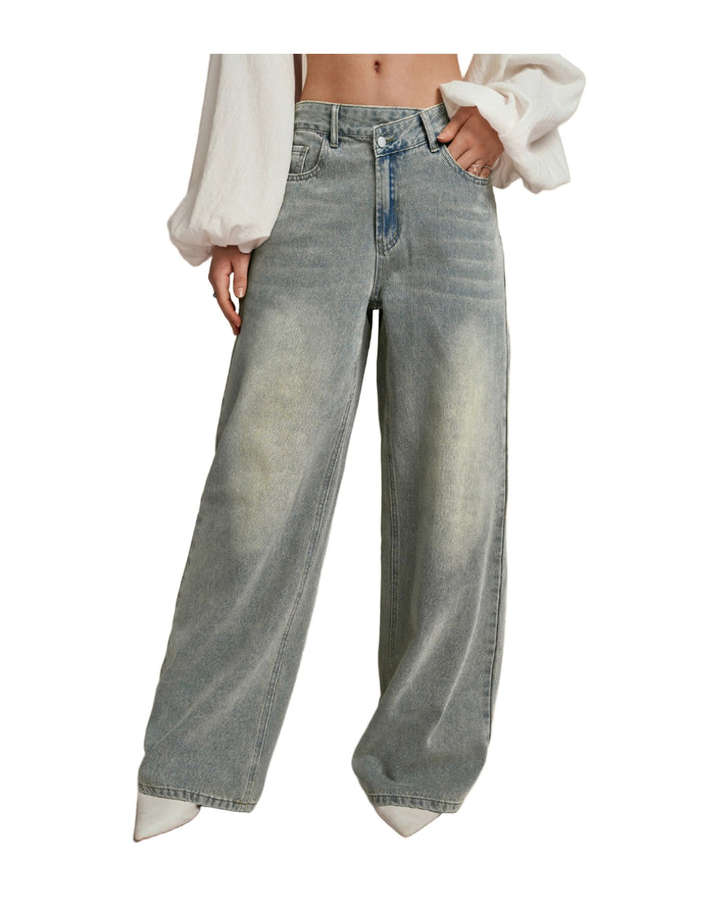 Loose Slightly Flared Street-style Trousers photo 2