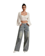 Loose Slightly Flared Street-style Trousers photo 4