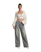 Loose Slightly Flared Street-style Trousers photo 5