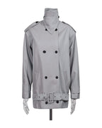 Double-breasted Cropped Trench Coat photo 3