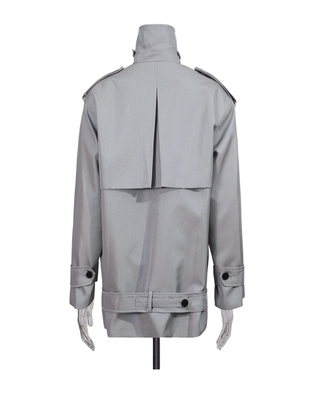 Double-breasted Cropped Trench Coat photo 4