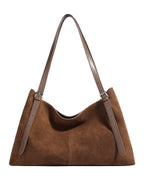 Large Capacity Suede Suede-effect Tote Bag photo 2