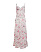 Floral-print Lace-spliced Deep V-neck Slip Dress photo 6