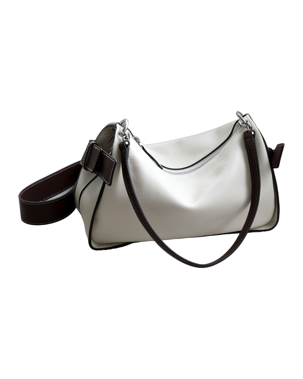 Toast-colored Casual Top-grain Leather Tote Bag photo 7