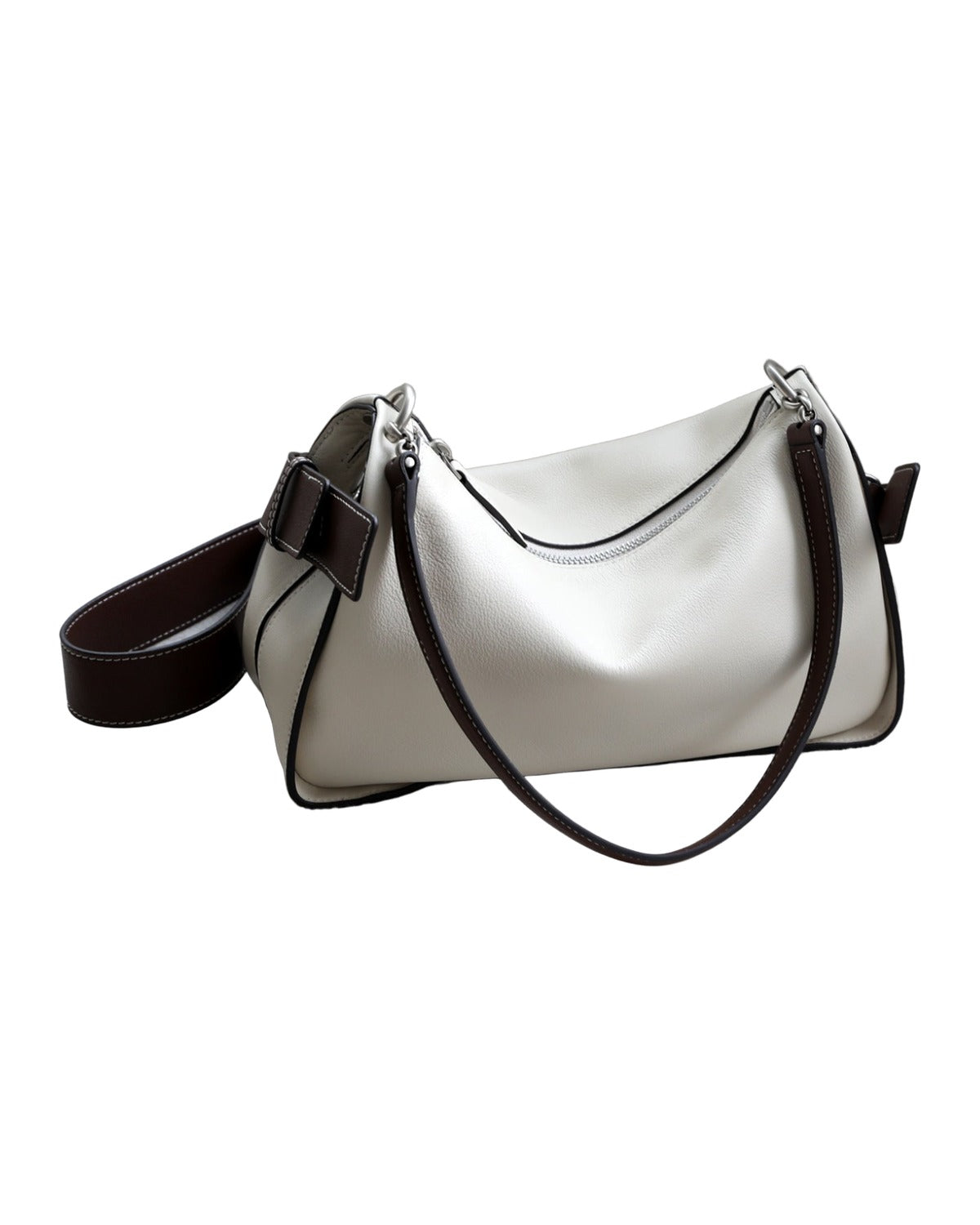Toast-colored Casual Top-grain Leather Tote Bag photo 7