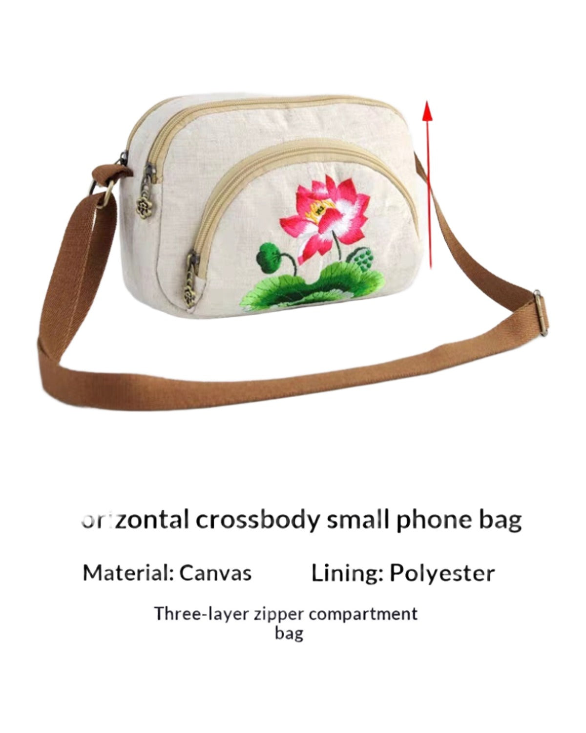 Commuter Embroidered Shoulder Bag photo 4