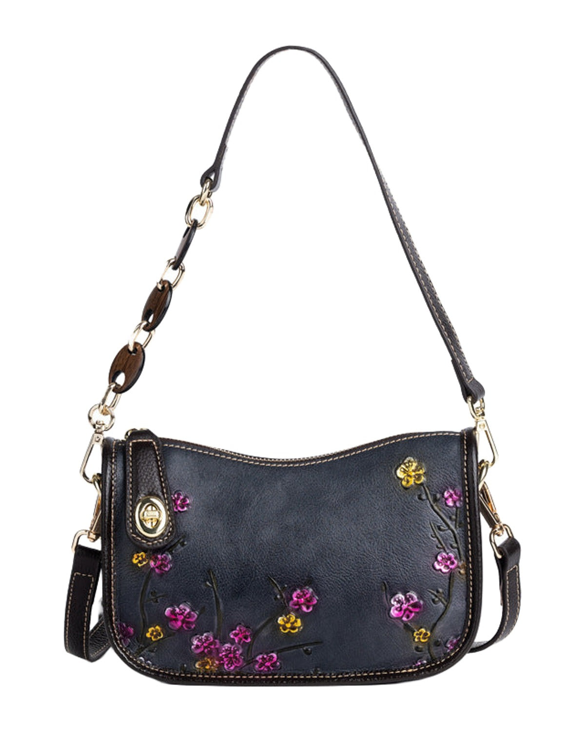 Retro First-layer Cowhide Simple Shoulder Bag photo 1