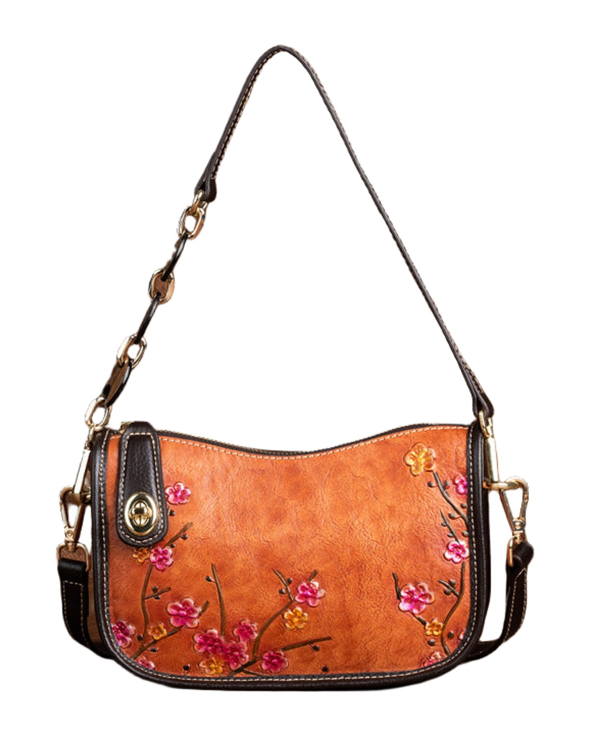 Retro First-layer Cowhide Simple Shoulder Bag photo 2